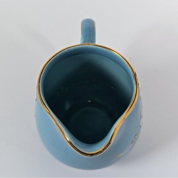 Old Foley James Kent, Small Creamer + Sugar Bowl Blue Cherry Blossom Capri 5393 - Picture 3 of 8